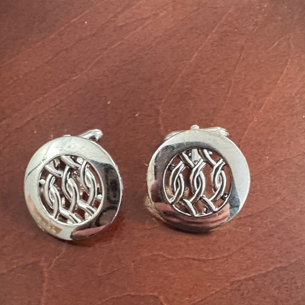 Vintage 60s Silver colored Cuff Links